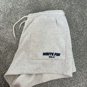 Women’s White Fox Shorts